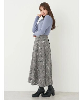 earth music&ecology やわらかタッチハイネックリブプルオーバー Blue