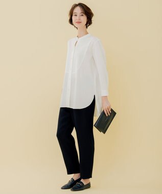 自由区 【XSサイズ～/洗える】ソフトサルエルパンツ ネイビー系