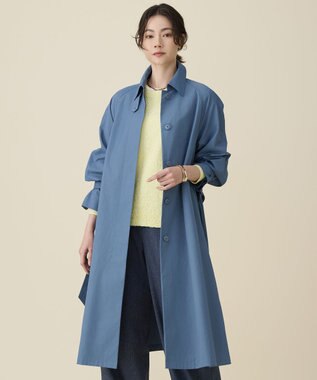 自由区 S コットンナイロンバルカラー コート