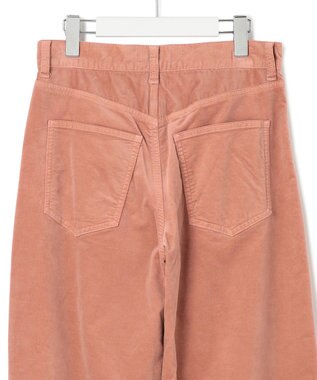 23区 【洗える】23区DENIM ベルベットストレッチ ワイドパンツ ピンク系