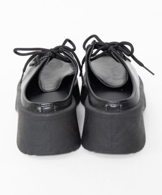 WEGO レースアップデザインサボ ブラック