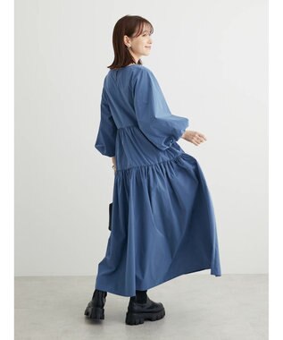 Green Parks ・ＥＬＥＮＣＡＲＥ　ＤＵＥ　ドロストティアードワンピース Blue