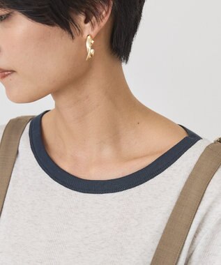 AMERICAN HOLIC 【２点セット】リンガーＴシャツ＋カーディガン Light Gray Mixture