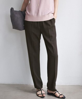 【Oggi・CLASSY.掲載】ストレッチジョーゼット テーパード パンツ