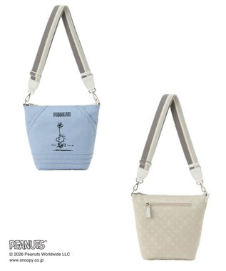 russet 《PEANUTS×russet》リバーシブルショルダーバッグ(CE-1755) L.Blue