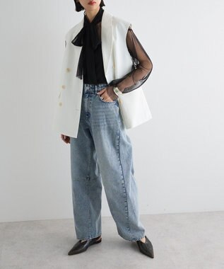 Green Parks テーラードベスト Off White