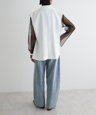 Green Parks テーラードベスト Off White