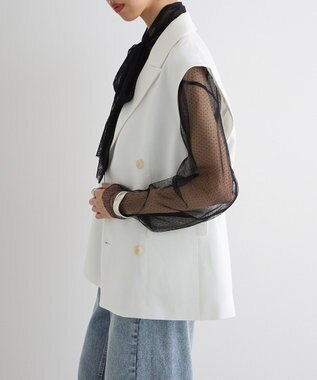 Green Parks テーラードベスト Off White