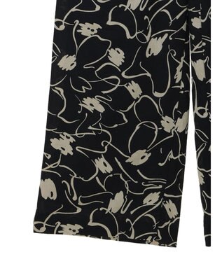 CRAFT STANDARD BOUTIQUE インド綿アソート柄イージーパンツ Black