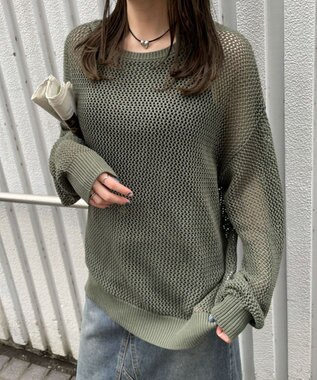 WEGO メッシュニットBIGPO カーキ