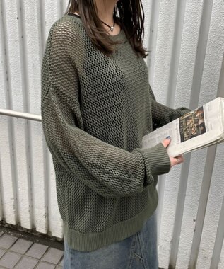 WEGO メッシュニットBIGPO カーキ