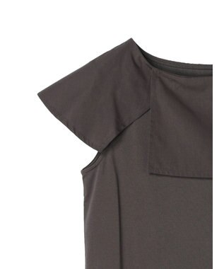 Green Parks オフショル風カットプルオーバー Gray