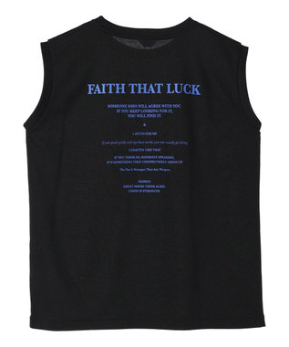 AMERICAN HOLIC 前後ロゴノースリーブカットプルオーバー Black