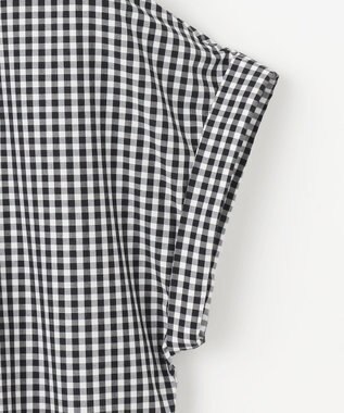 ANY SIS S 【洗える】バルーン ブラウス ブラックチェック