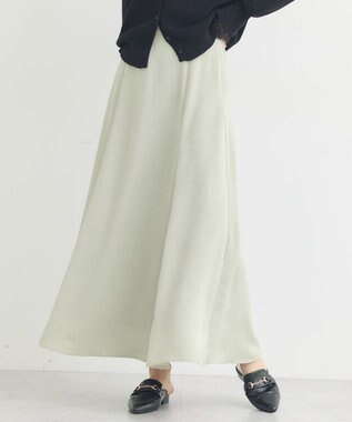 earth music&ecology サテンフレアスカート