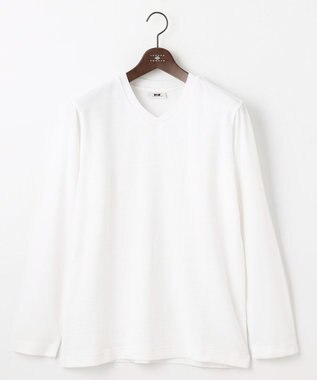 JOSEPH ABBOUD 【キングサイズ・オーガニックコットン使用/サスティナブル】JOE COTTON リンクス Ｔシャツ ホワイト系