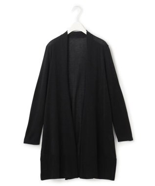 ICB 【接触冷感・洗える】PINION ロングカーディガン ブラック系