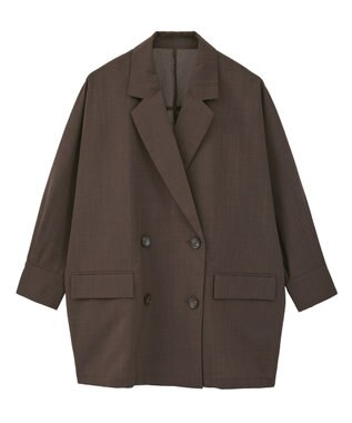 earth music&ecology シアードルマンジャケット Brown