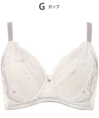 Wing ブラジャー Wing Lesiage バストを小さく見せる 脇すっきり フルカップブラ 【6000シリーズ】 小さく見せるブラ PB6001 ウイング／ワコール アイボリー