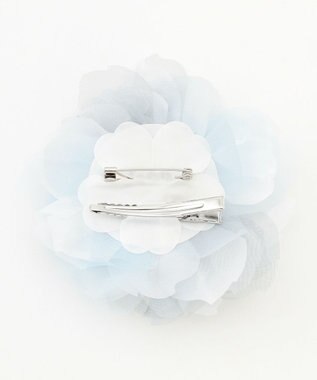 ANY パールフラワーコサージュ グレー