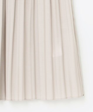 23区 【洗える】ランダムプリーツ スカート ベージュ系