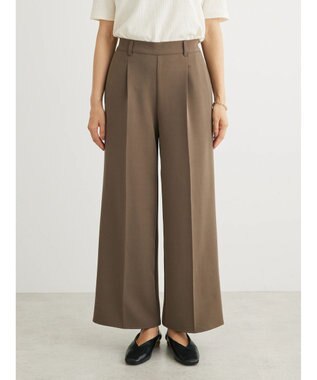 Green Parks きれいシルエットワイドパンツ Khaki