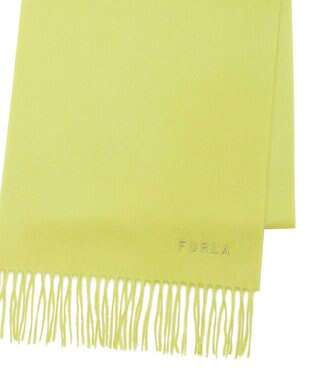 MOONBAT 【洗えるカシミヤ】FURLA カシミヤ100%無地マフラー／幅30cm レモンイエロー