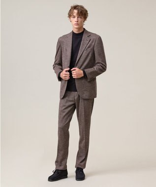 J.PRESS MEN 【セットアップ対応 / ストレッチ】SOFAニット ハイグレードジャージー スラックス ブラウン系8