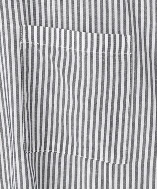 ANY 【手洗い可】コットンリネンブラウス オフ×ブラック