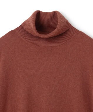 UNFILO MENS 【男女兼用】ライトウォームタートルネックニット ブラウン