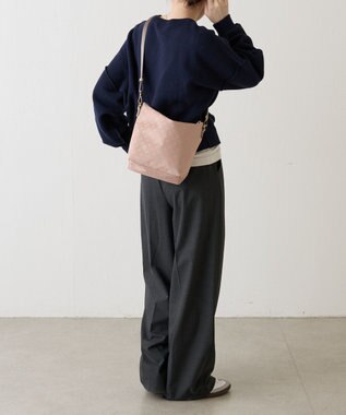 russet ナイロンジャガード2WAYミニショルダーバッグ(CE-1627) BeigePink