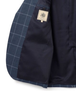 J.PRESS MEN 【KING SIZE】【NEWSTAGE】シルキーリファインドチェック ジャケット/総裏 ダルブルー系4
