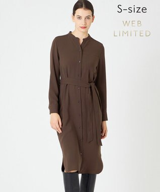 BEIGE， 【WEB限定・S-size】MANASLU / シャツワンピース Brown