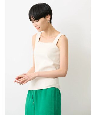 AMERICAN HOLIC 抗菌防臭テレコベアタンクトップ Ivory