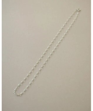 yoaa シルバー925 オーバルチェーンネックレス