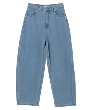earth music&ecology デニムエッグパンツ Light Indigo