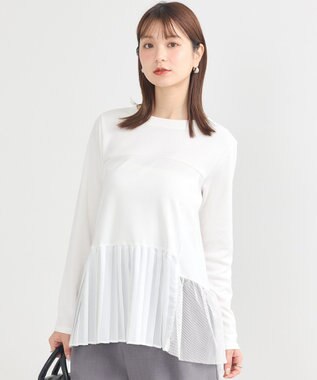 earth music&ecology プリーツドッキングプルオーバー