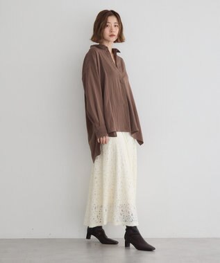 YECCA VECCA スキッパーオーバーシャツ Brown