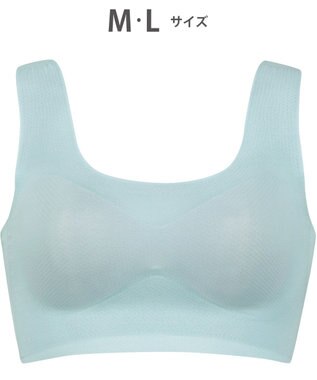 WACOAL 【GOCOCi ゴコチ】 ノンワイヤーブラ ベタつきにくく乾きやすい 通気性がよい 立体的なバストシルエット ブラトップ ハーフトップ レディース CGG571 /ワコール サックス