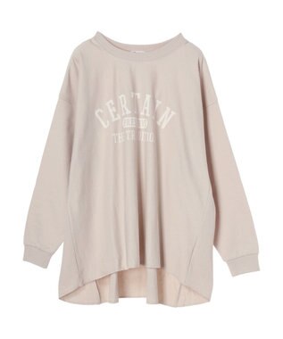 CRAFT STANDARD BOUTIQUE プリント裏毛チュニック Ivory