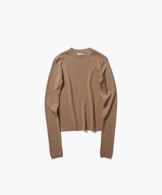 ATON RAMIE WOOL RIB | リブモックネックセーター