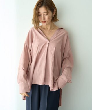 YECCA VECCA スキッパーオーバーシャツ Brown