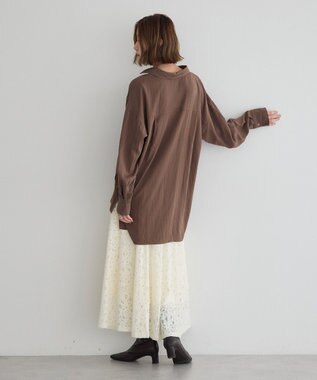 YECCA VECCA スキッパーオーバーシャツ Brown