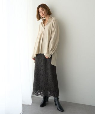 YECCA VECCA スキッパーオーバーシャツ Brown