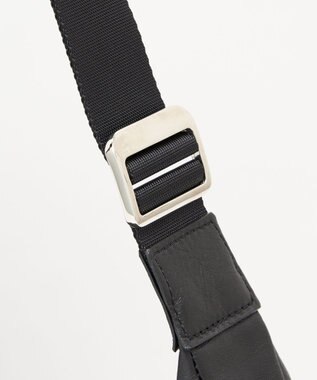 russet ソフトレザーラウンドビッグショルダーバッグ(CE-1325-WEB) Black2（シルバー金具）