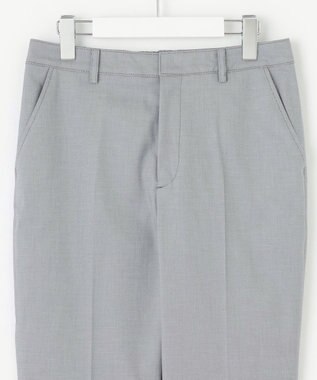 J.PRESS LADIES L 【セットアップ対応・洗える・撥水・防汚】コットンFITTYシャーク テーパード パンツ ライトグレー系