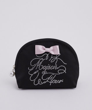 Maison de FLEUR シャイニーリボンラウンドポーチ