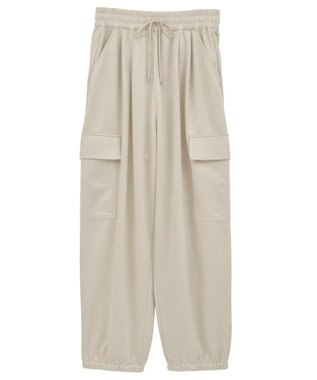 Green Parks スウェードカーゴパンツ Ivory