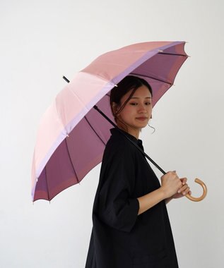 槇田商店 SCENE グログランシャンブレー ピンク 長傘 ピンク