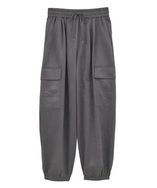 Green Parks スウェードカーゴパンツ Charcoal Gray